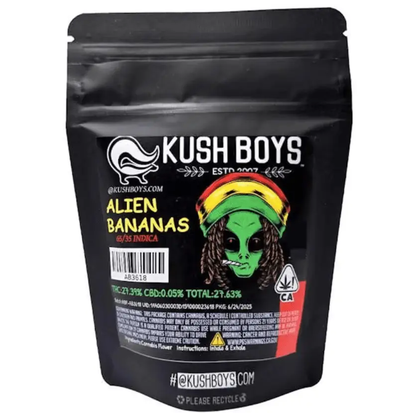 Kush Boys - Alien Bananas (28.38%/Hybrid - Indica Dominant) - 3.5 g