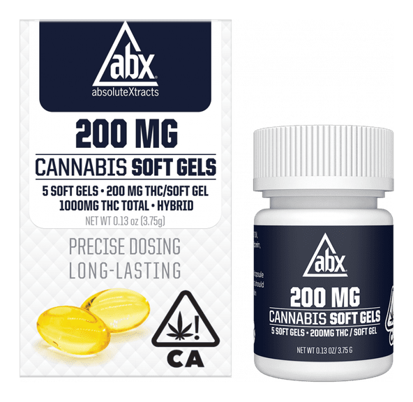 ABX Soft Gels 200mg THC (5 capsules)