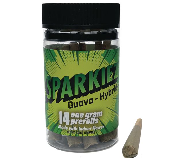 SPARKIEZ - Guava (Hybrid) 14-Pack 1g Pre-Rolls 14g