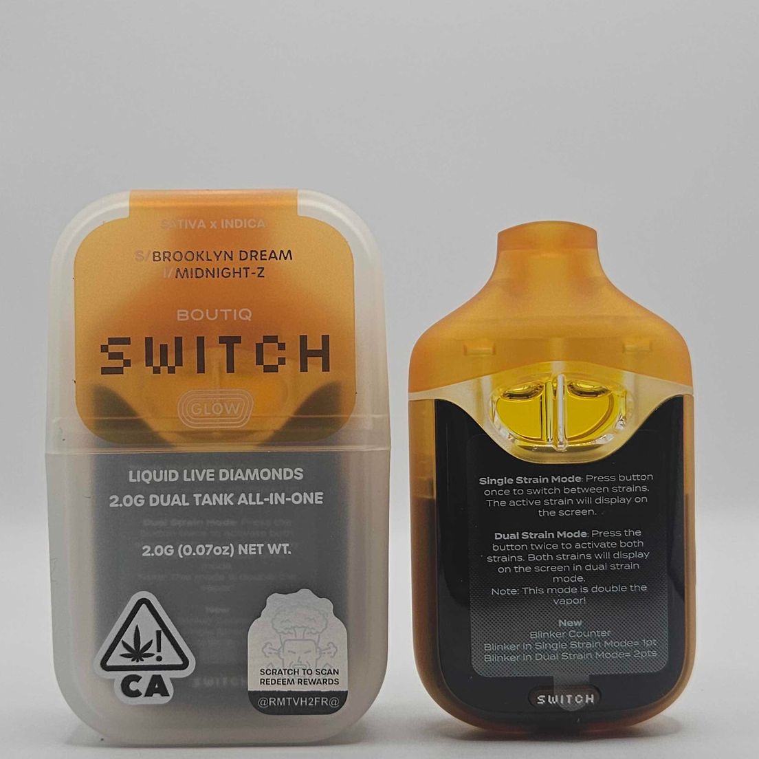 Boutiq Switch / Glow - Disposable - Brooklyn Dream x Midnight-Z - 2G