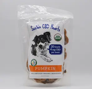 Suzie's Organic 4mg CBD Pet Treats, 20ct - Pumpkin