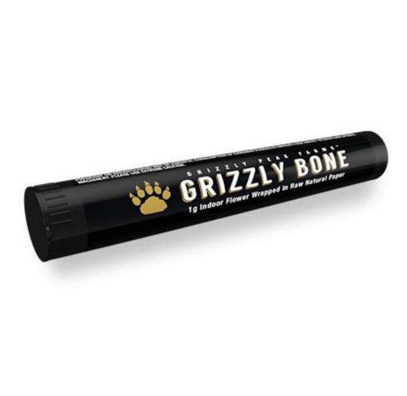 D. Grizzly Peak 1g Infused Pre Roll - Indica Bone (I)