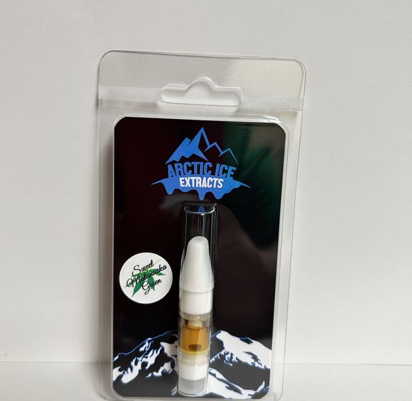 Cartridge - Live Rosin - Garlic Alchemist .5g by Arctic Ice 74.11% - Terps 7.62% - Indica - 1211