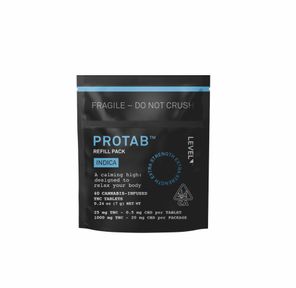 Level Protab Indica Refill Pack, 1000mg THC