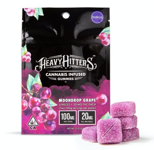 100mg Moondrop Grape Gummies - HEAVY HITTERS