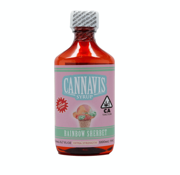 1,000mg Rainbow Sherbet THC Syrup Tincture - Extra Strength