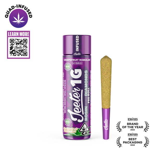 Jeeter | Quad Infused | Preroll | 1g | Grapefruit Romulan