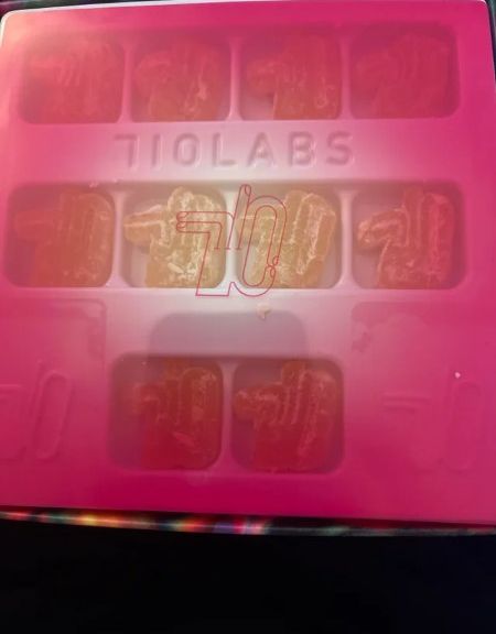 710 Rainbow Diesel Hash Rosin Gummies 10pk 100mg