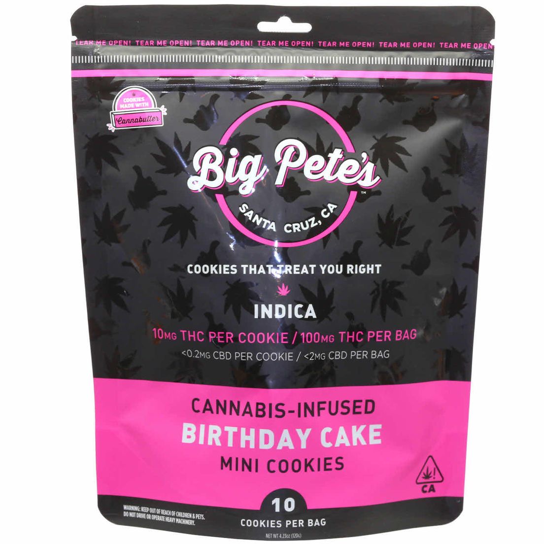[Big Petes Treats] THC Cookies - 100mg - Birthday Cake (I)