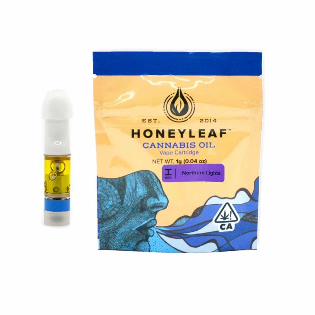 Honeyleaf- Northern Lights 1g Cartridge