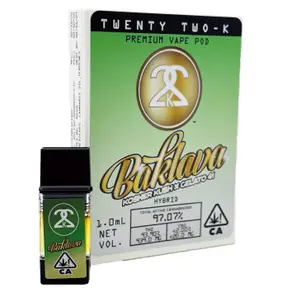 22K | PlugPlay Compatible | Pod | 1g | Distillate | Baklava