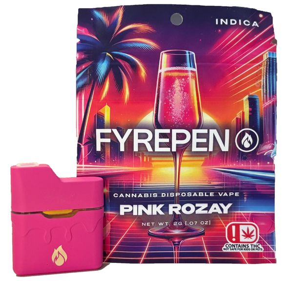 FYREPEN PINK ROZAY DISPOSABLE 2G