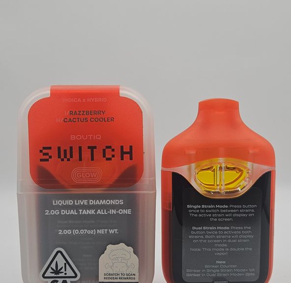 Boutiq Switch / Glow - Disposable - Razzberry x Cactus Cooler - 2G