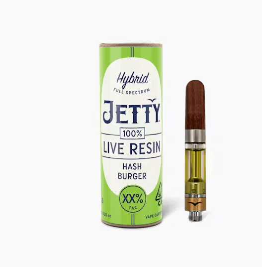 Jetty Live Resin Cartridge Hash Burger 1g