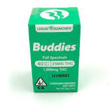 Buddies Brand - Liquid Diamonds Soft Gels - 25mg-40ct -Hybrid 28.0000g