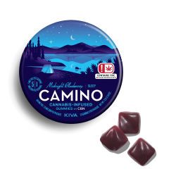 KIVA CAMINO GUMMIES MIDNIGHT BLUEBERRY +CBN 100MG