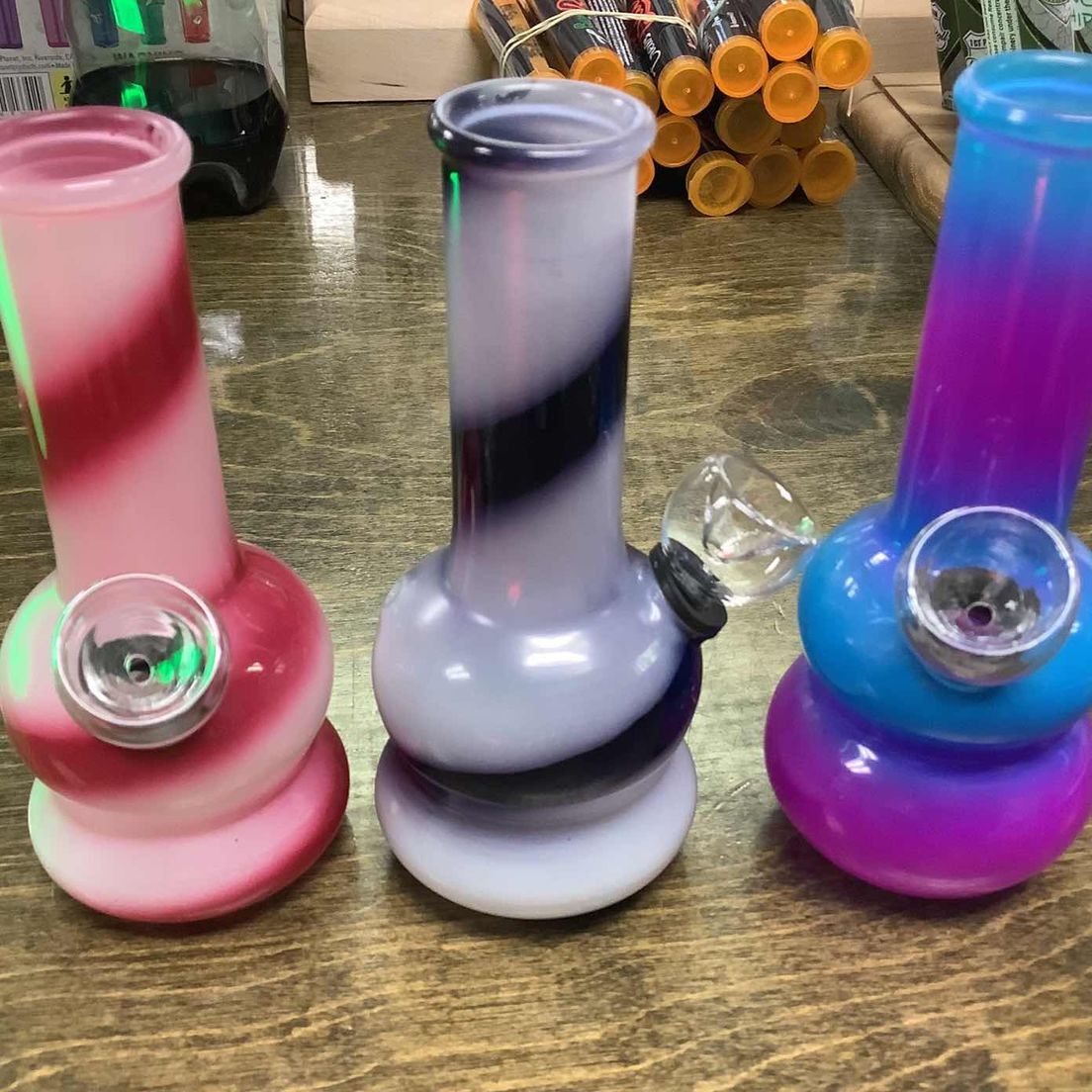 5” Mini bi-color water bongs