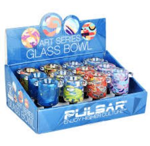 Bowl - Pulsar Design Series Inside Print Herb Slide | 14mm M