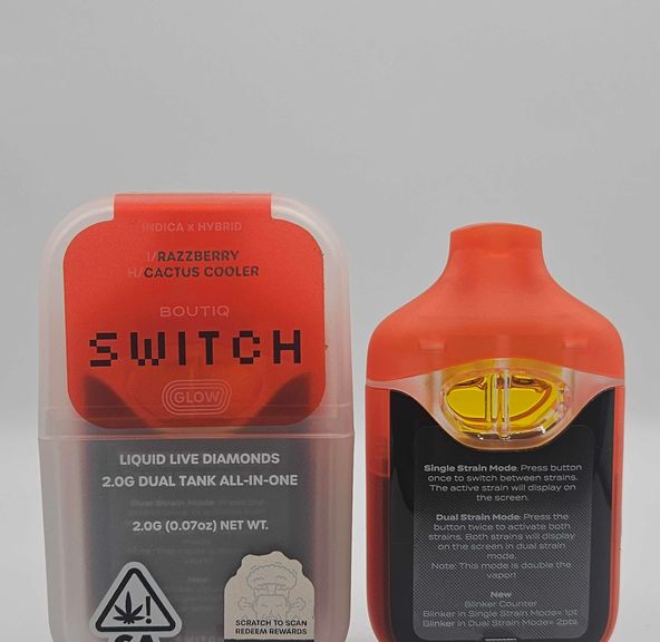 Boutiq Switch / Glow - Disposable - Razzberry x Cactus Cooler - 2G