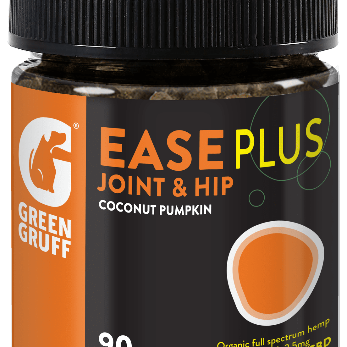 Green Gruff Jar - Ease Plus CBD 90ct