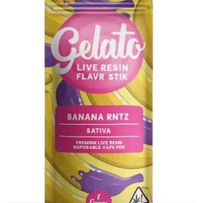 Gelato Live Resin AIO Vape Banana Rntz 1g