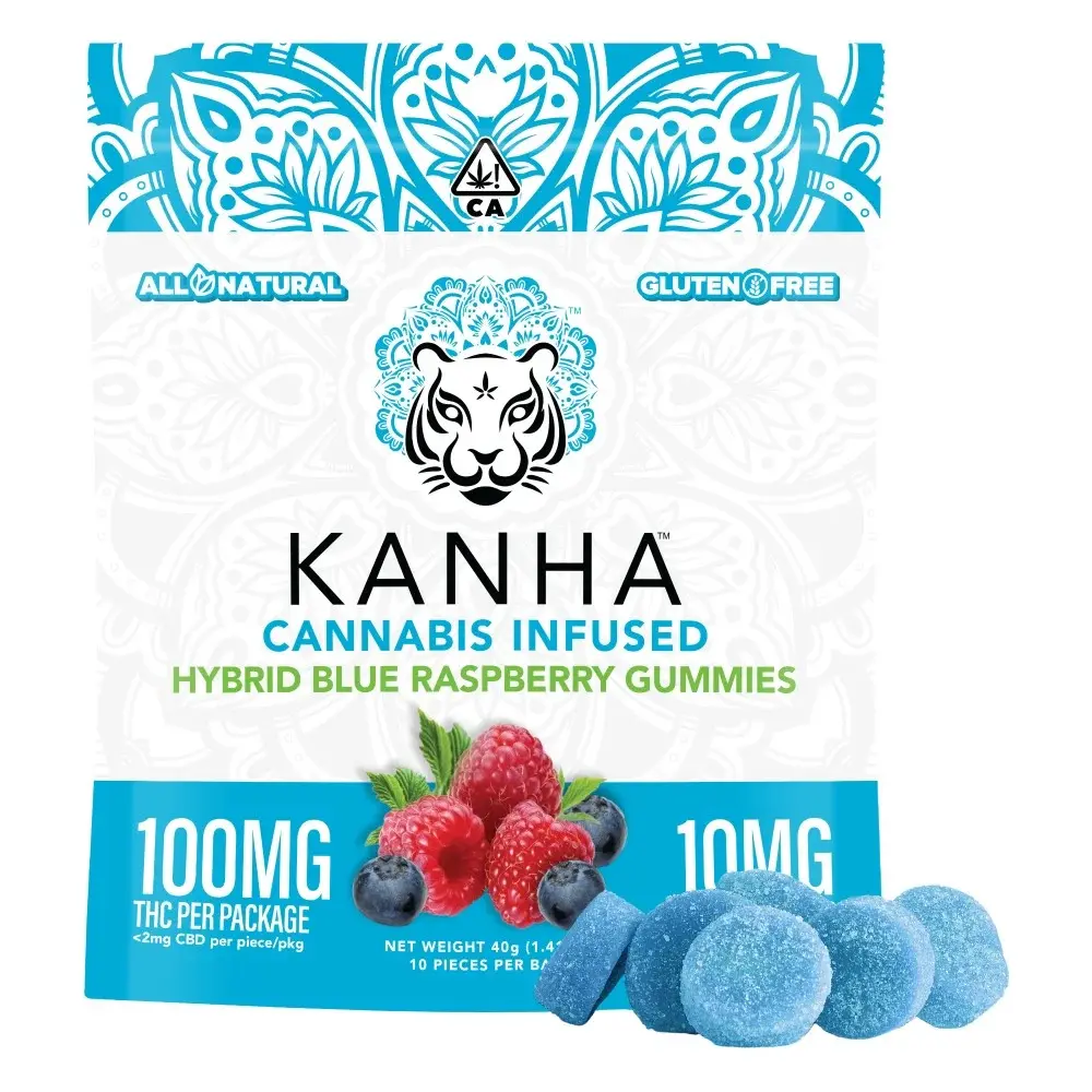 Kanha - BLUE RASPBERRY HYBRID GUMMIES