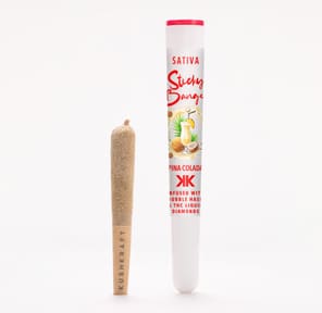 1 x 0.5g Infused Sticky Banger Pre-Roll Sativa Pina Colada by KushKraft