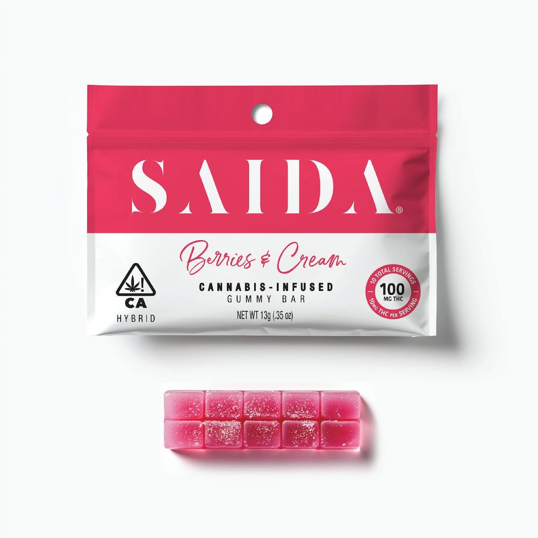 Saida - Gummy Bar - Berries & Cream 100mg