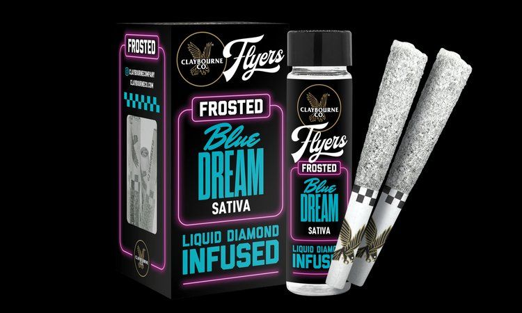 Claybourne Co. - Frosted Flyers - Blue Dream - Infused Prerolls - 5pk - 2.5g - Sativa