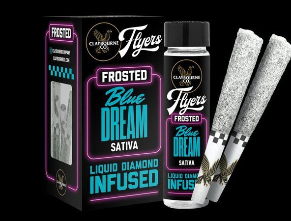 Claybourne Co. - Frosted Flyers - Blue Dream - Infused Prerolls - 5pk - 2.5g - Sativa