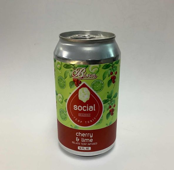 Bison Social Cherry Lime Terp Tonic