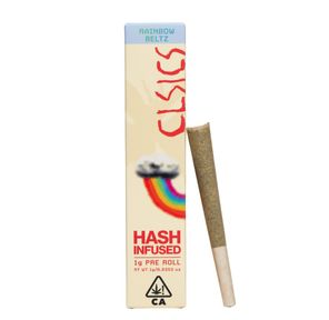 CLSICS Hash Infused Pre-roll Rainbow Beltz 1g