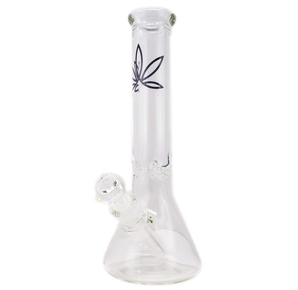 14” Large Glass Beaker Bong, CAFE Icon