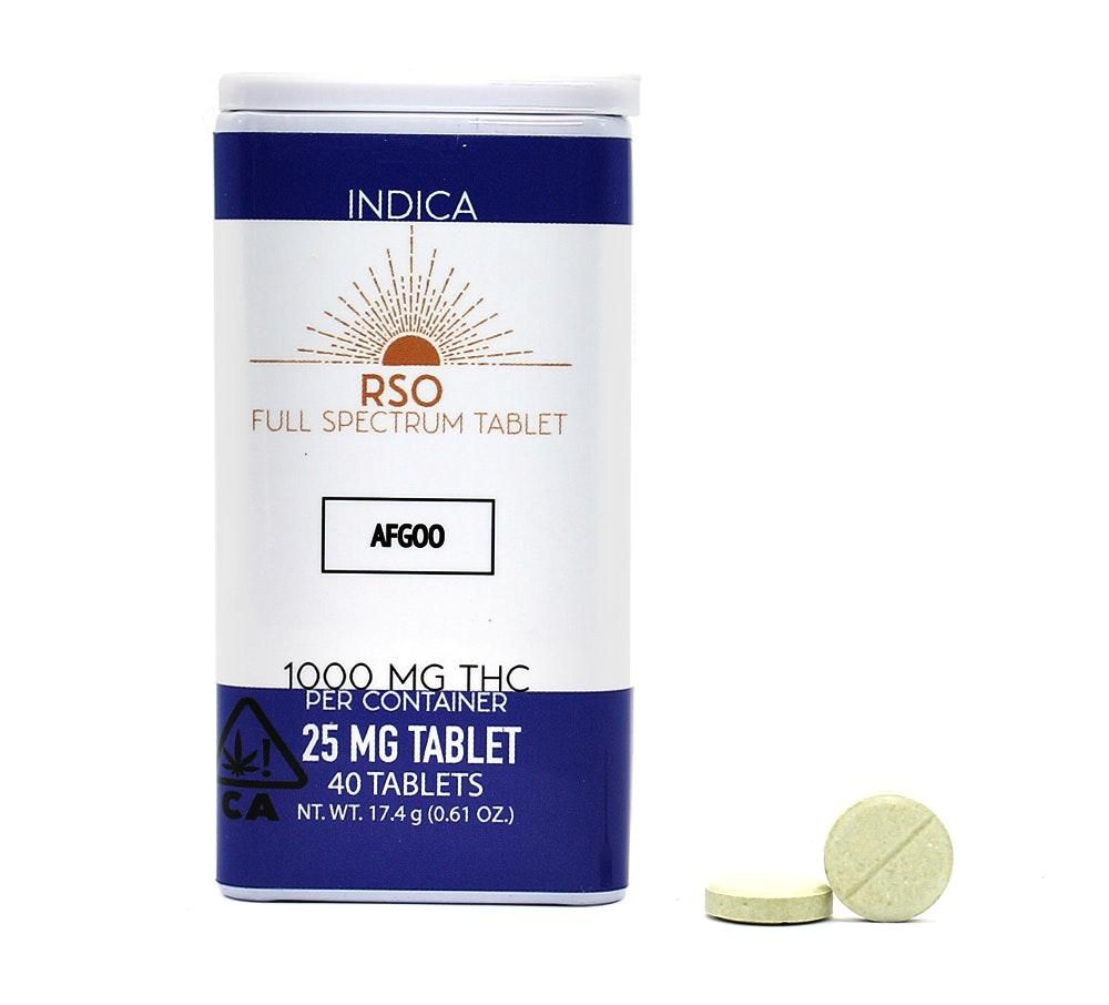 Emerald Bay Extracts 25mg Tablets Indica Afgoo 1000mg Package