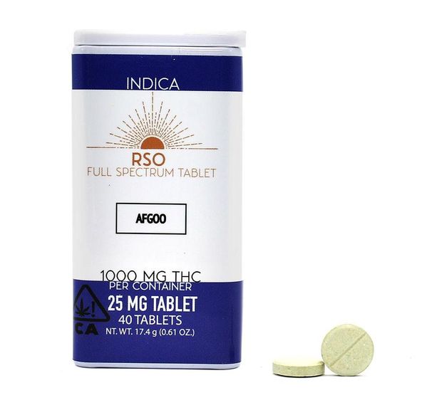 Emerald Bay Extracts 25mg Tablets Indica Afgoo 1000mg Package