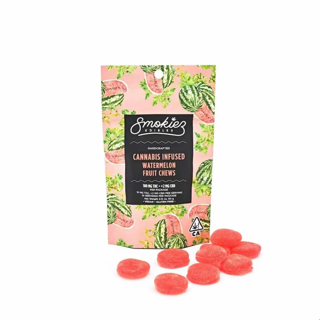 Smokiez Fruit Chews Sweet Watermelon 100mg