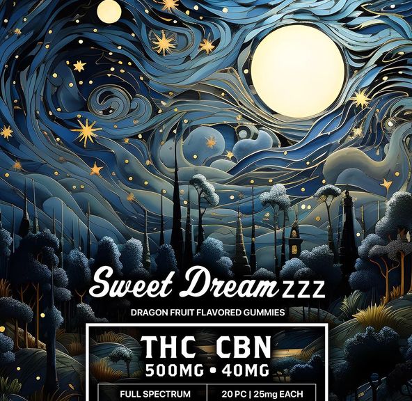 NATURES KEY SWEET DREAMZZZ DRAGON FRUIT 25:2:2 THC:CBN:MELATONIN FULL SPECTRUM GUMMIES 500MG
