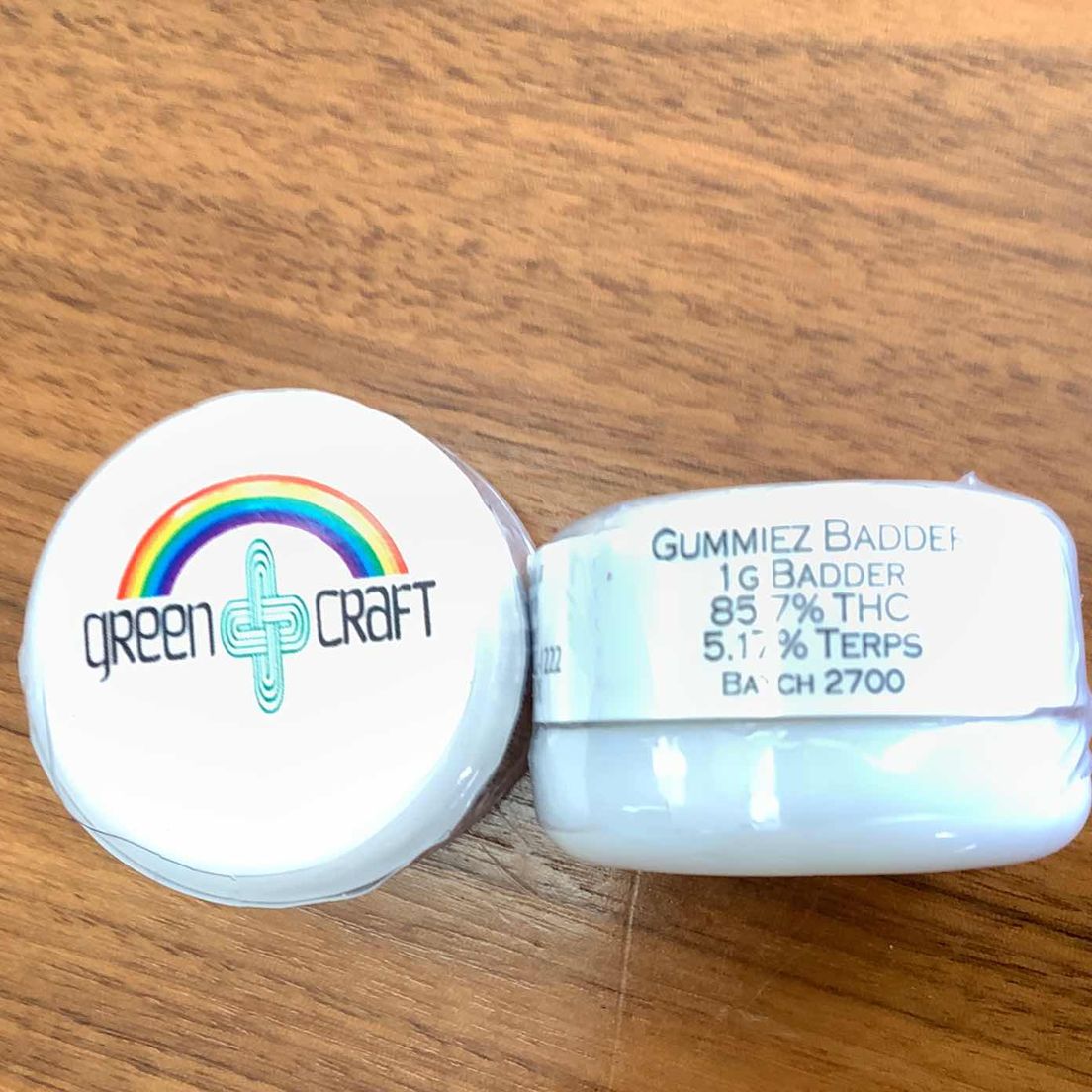 Greencraft 1g badder Gummiez