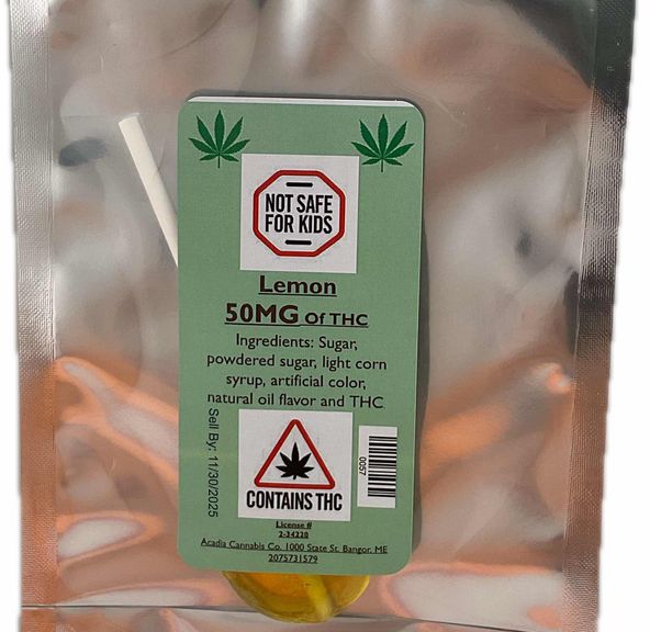 Acadia - Lollipop - Lemon 50 MG