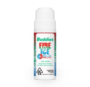 Buddies Topical Fire and Ice Roll On 1:1 500mg/500mg