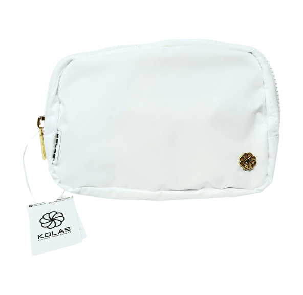 Kolas Branded Designer Fanny Pack White