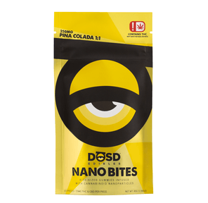 DŌSD Edibles - 250mg Nano Bites - Piña Colada 1:1 Gummies (HYBRID)