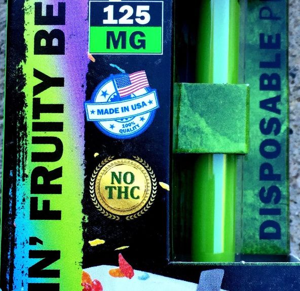 Hemp Bombs 0.5ML Broad Spectrum CBD Disposable Vape Pen 125MG Bangin Fruity BedRock