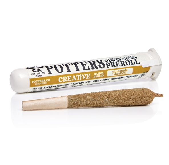 1. Potters 1g Diamond Infused Pre Roll - Citrus Daydream (S)