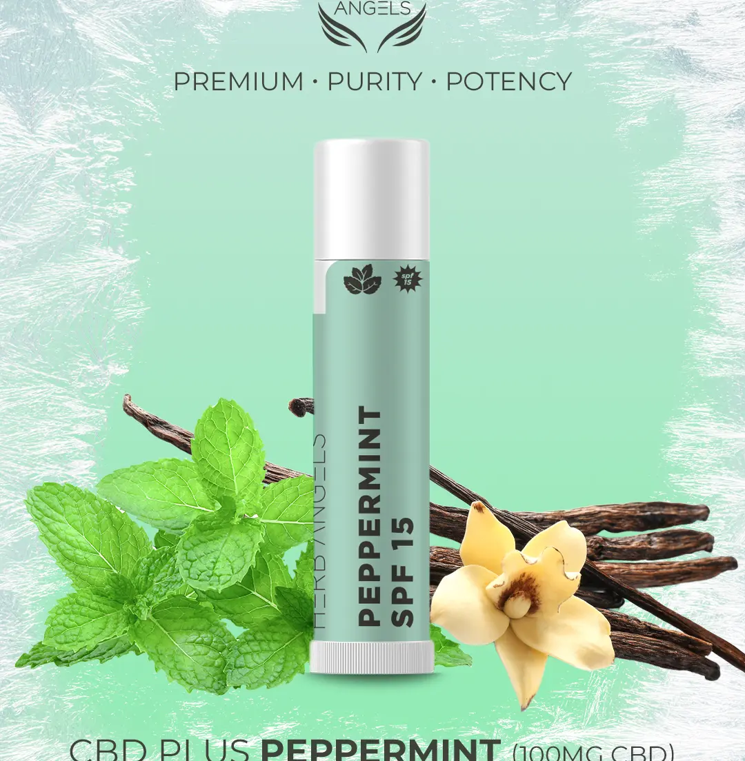 100mg CBD Plus Peppermint Lip Balm by Herb Angels