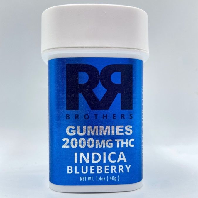 Blueberry Indica Gummies 2000mg