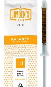 Jayden’s Juice Extract Full Spectrum Oil BALANCE 500mg 1:1 CBD/THC 1mL
