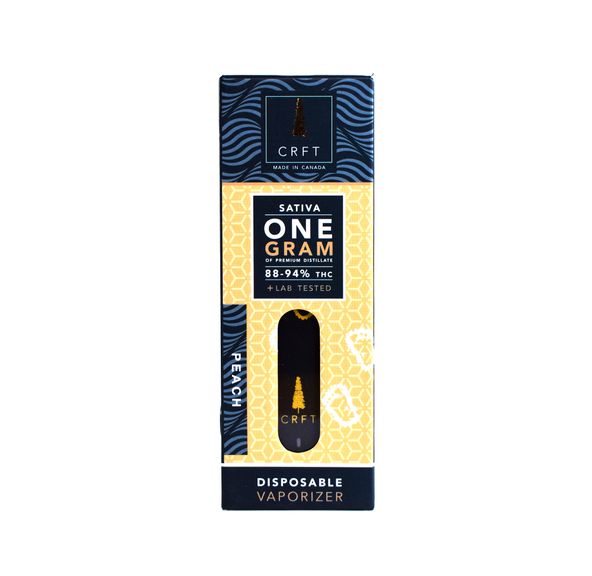 CRFT | Disposable Vaporizer | THC Distillate | Peach | $60.00