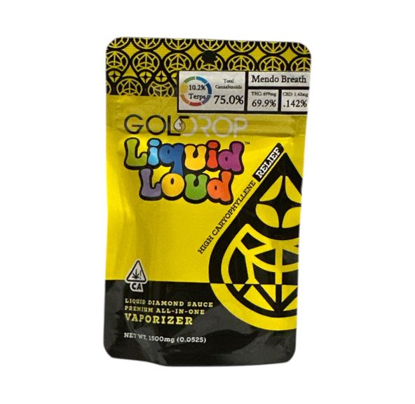 Gold Drop - Mendo Breath Liquid Loud Disposable Vape 1.5g