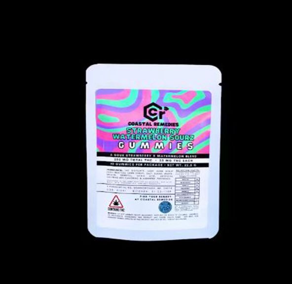 CR|500MG Straw/Melon SOURZ|Gummy